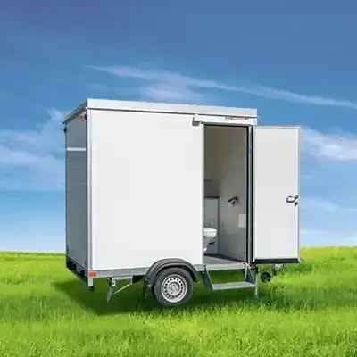 Badmobil mit Dusche und Waschbecken zum Mieten