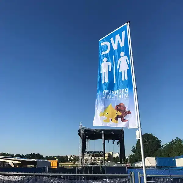 Fahne von Drünkler Miet-WC